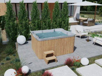Jacuzzi Ogrodowe Triple 200 x 160 cm z Panelem Sterowania