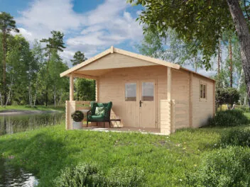 Domek drewniany z Tarasem HEIDI 400cm x 600cm